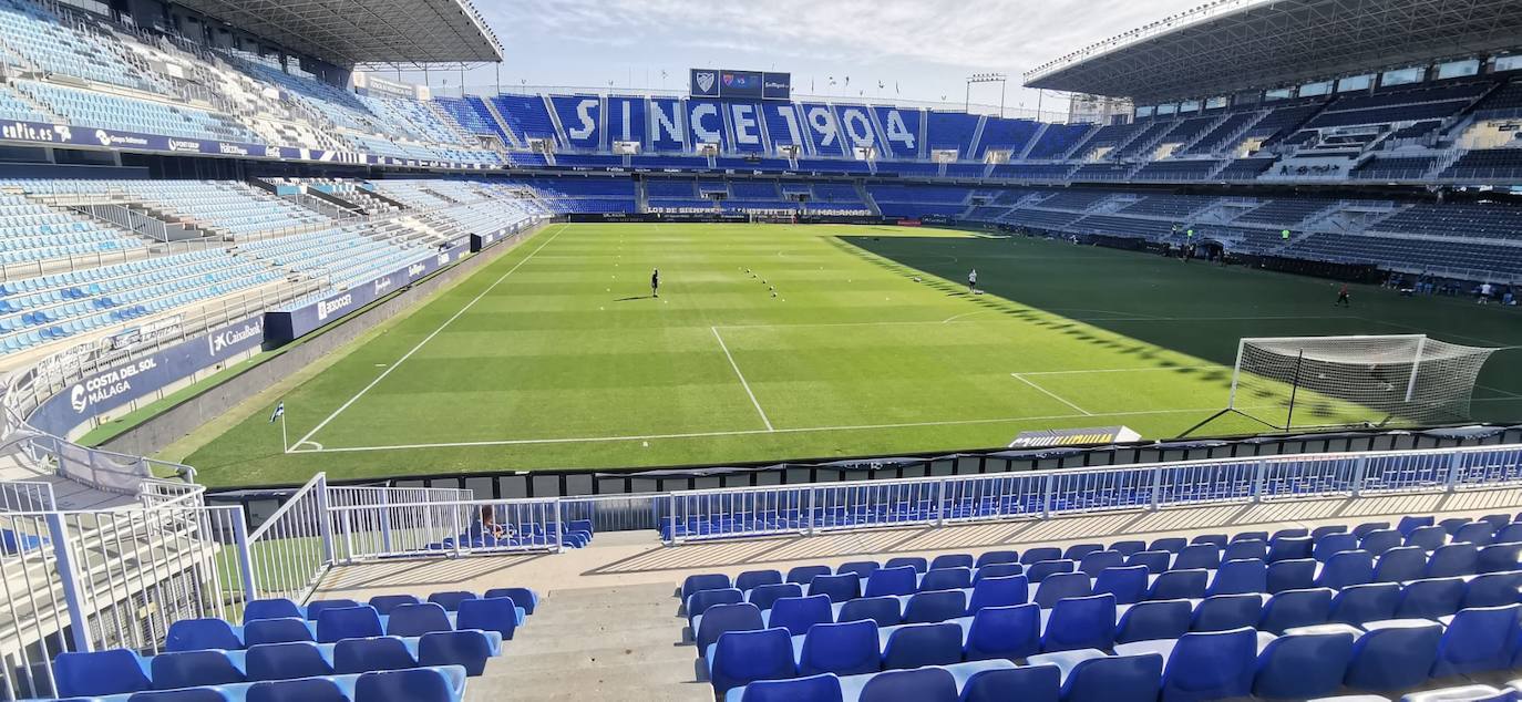 Momentos previos al inicio del partido 