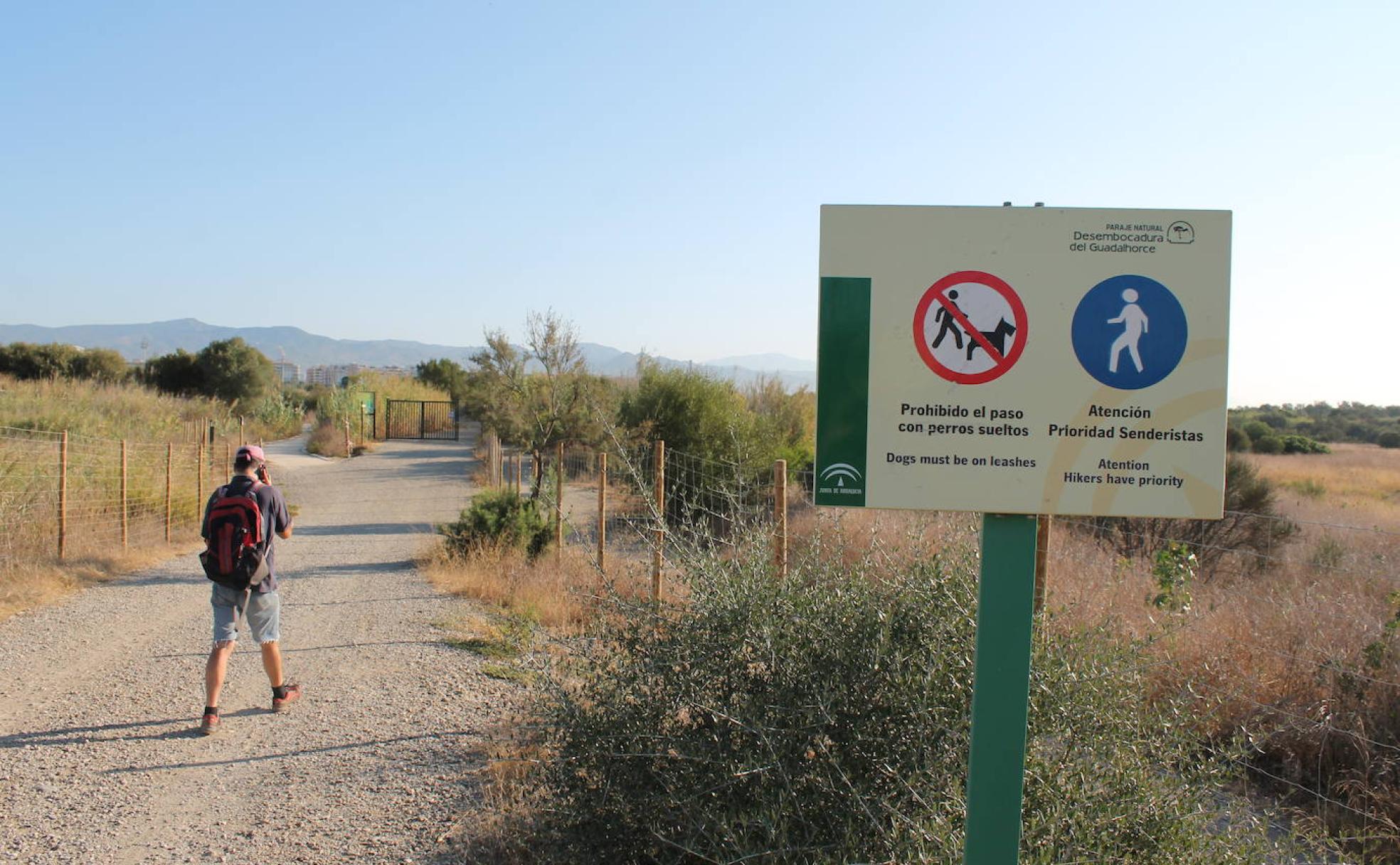 El primer tramo es común a ambas rutas.