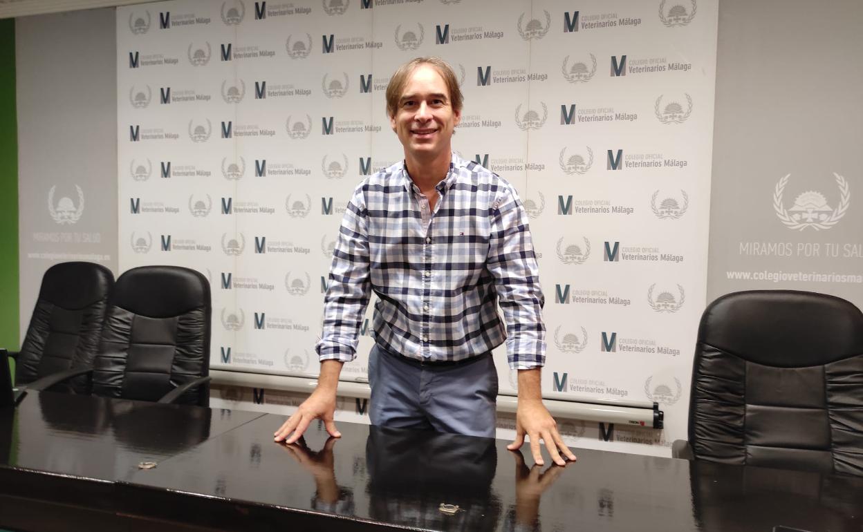 Juan Antonio de Luque, recién elegido como nuevo presidente del Colegio de Veterinarios. 