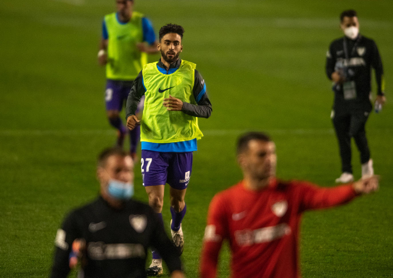 El Málaga fue a remolque todo el partido 