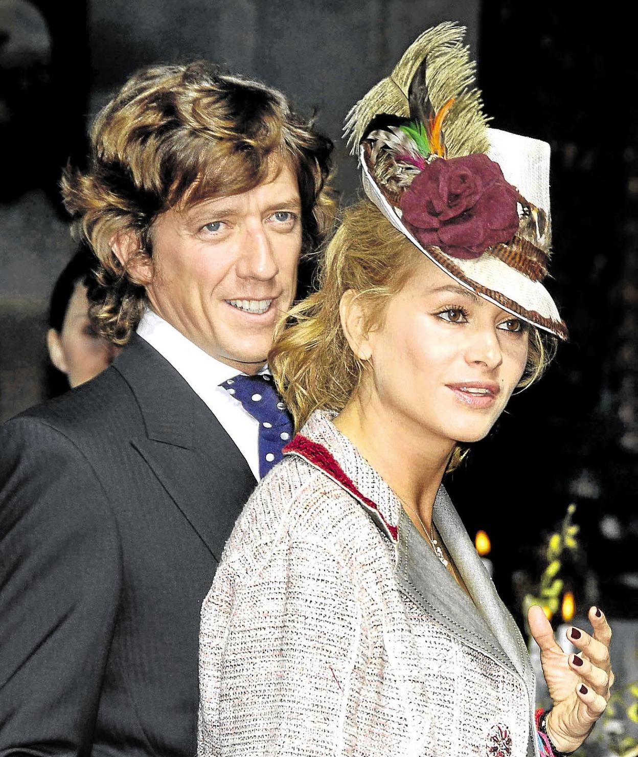 Colate y Paulina en una boda, cuando aún estaban casados. efe