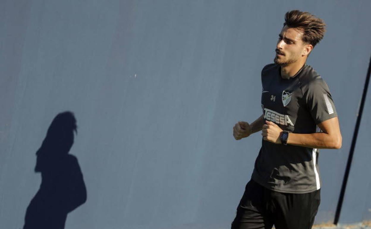 Luis Muñoz, en un entrenamiento. 
