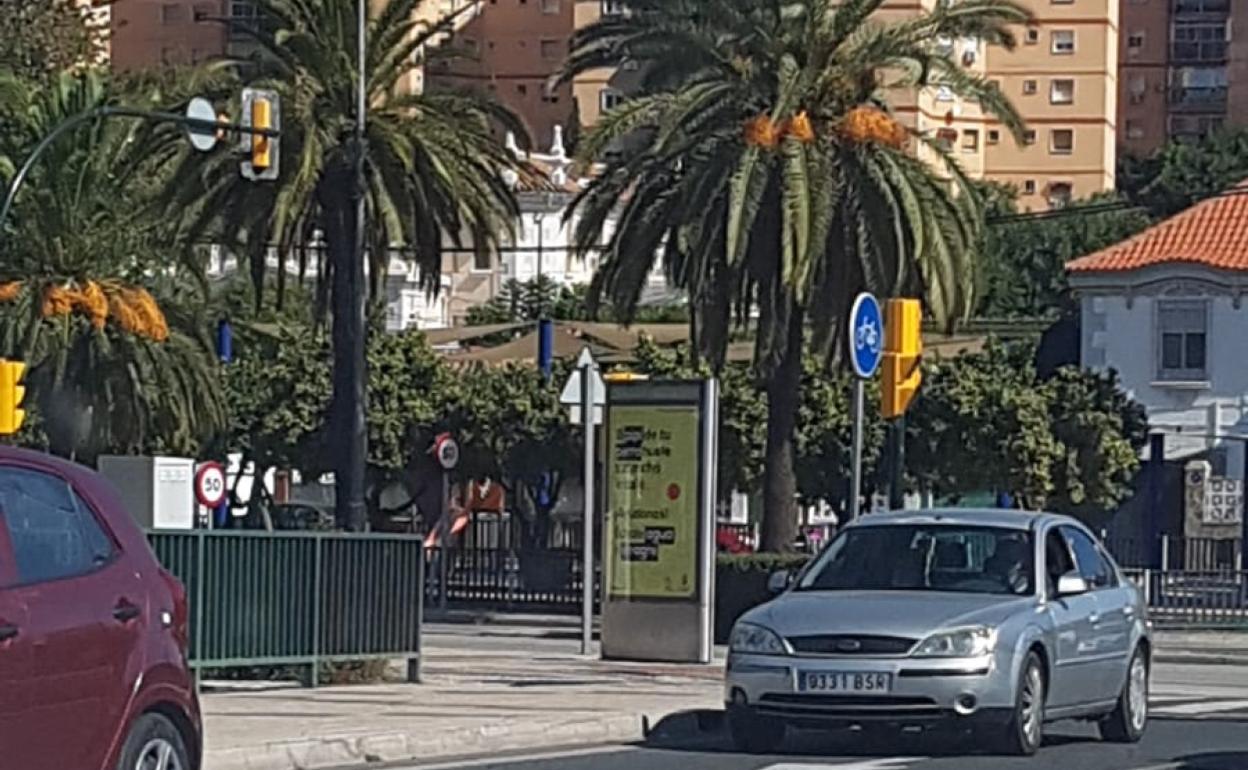 Vista de la situación de la marquesina. 