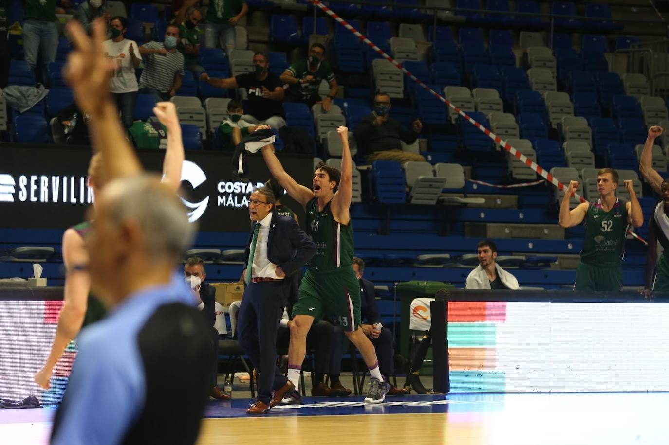 El Unicaja afrontó el encuentro con 11 profesionales 