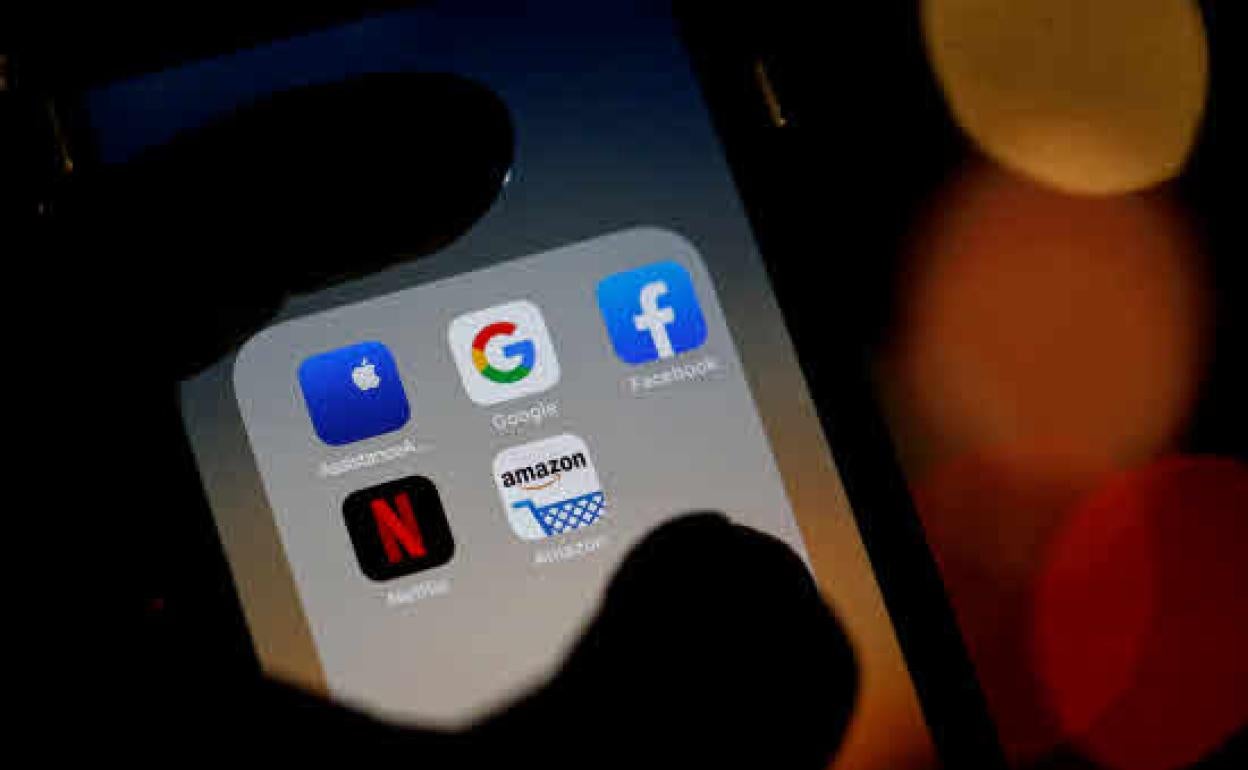 Logos de Facebook, Netflix, o Amazon