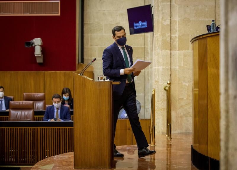 El presidente de la Junta, que afronta su primer Debate sobre el Estado de la Comunidad, pide el aval del Parlamento a 23.000 millones de fondos europeos