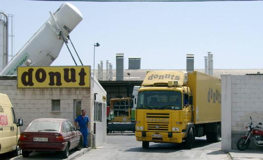 Antigua fábrica de Donut, en el polígono El Viso. 