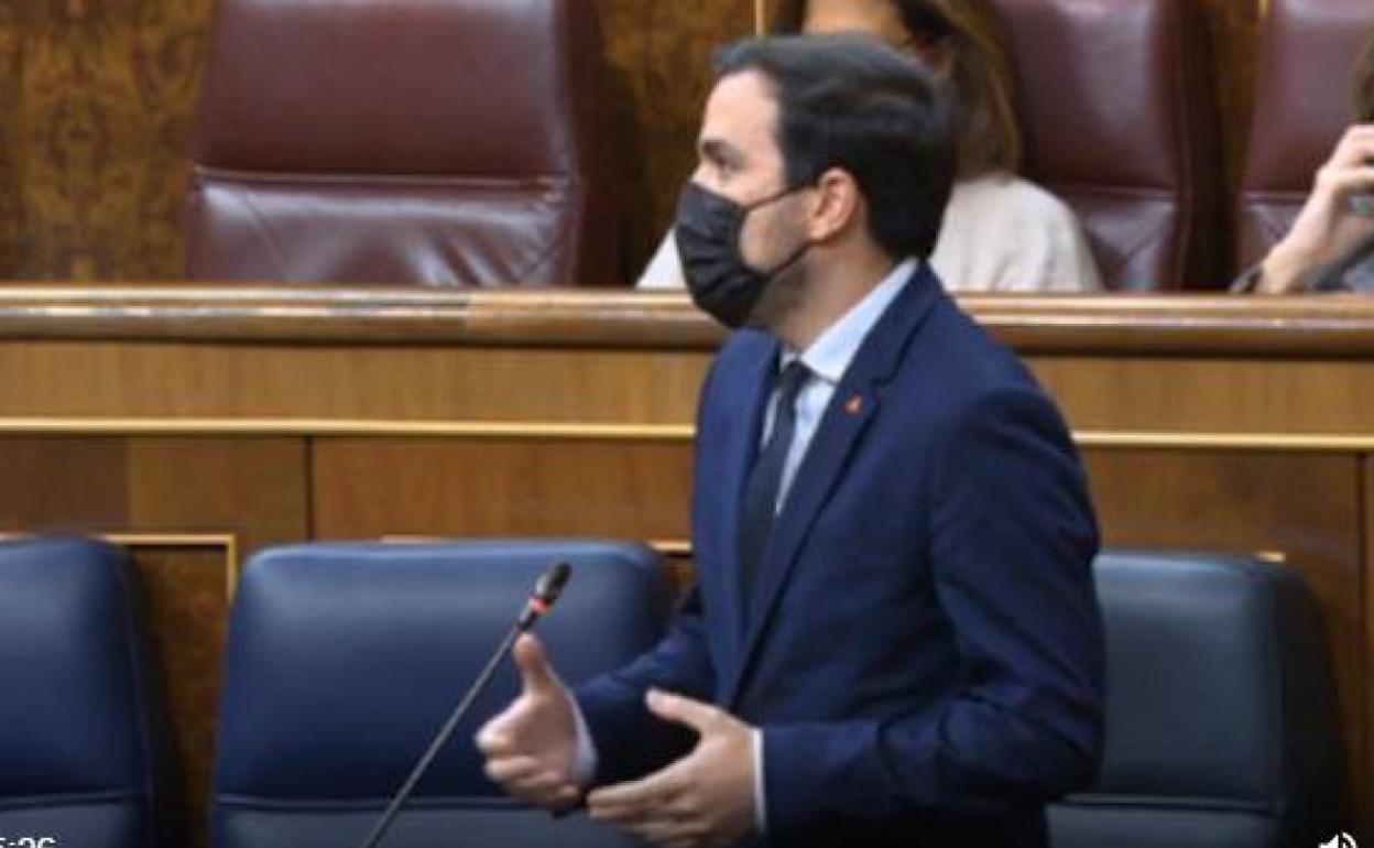 El ministro de Consumo, Alberto Garzón. 