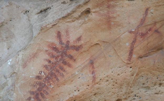 En los abrigos de las Peñas de Cabrera se pueden ver pinturas del Calcolítico