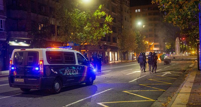 Las calles de Logroño registran una noche violenta.