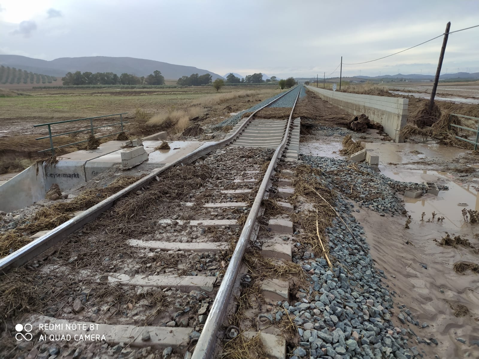 Fotos: Una riada provoca el descarrilamiento de un tren entre Almargen y Campillos