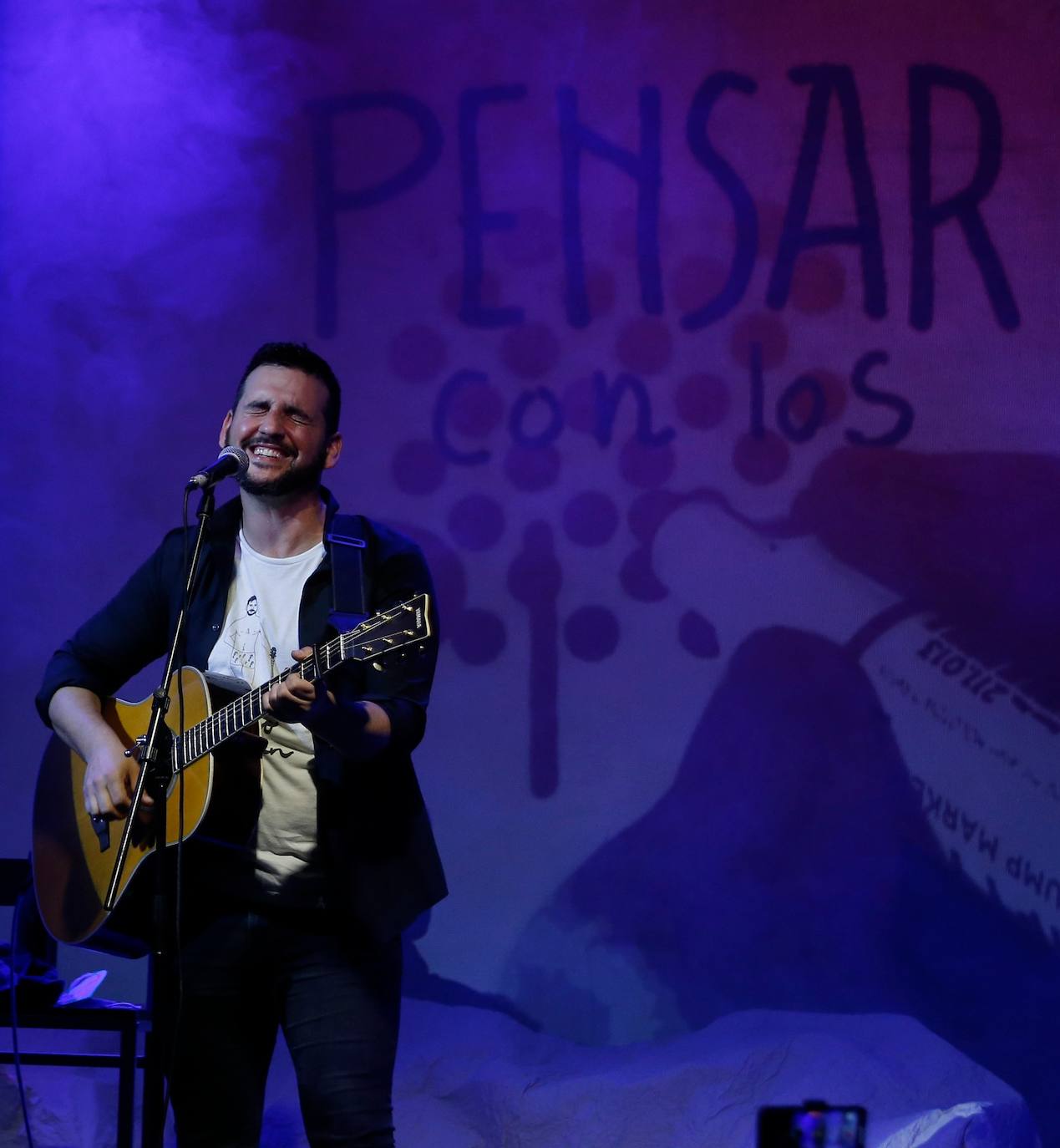 El malagueño, en un momento de la actuación de este viernes 