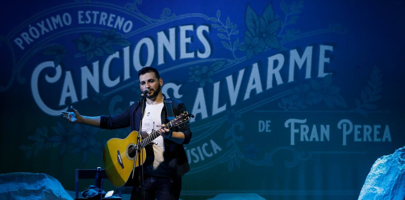 El malagueño, en un momento de la actuación de este viernes 