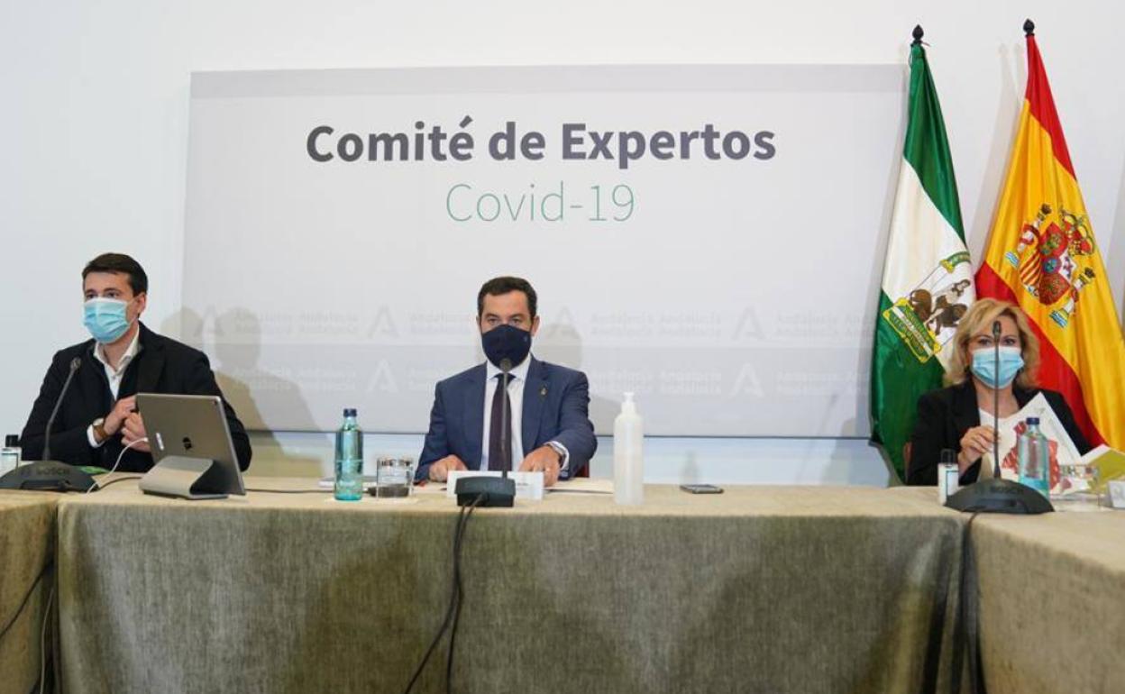 Imagen de Juanma Morero en la reunión del comité, este domingo.-