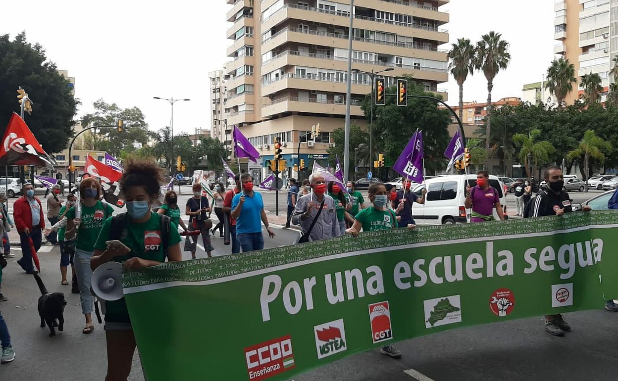 Manifestación con motivo de la jornada de huelga del pasado 18 de septiembre. 