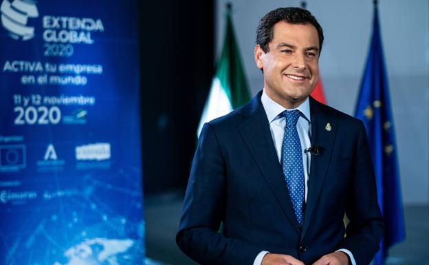 El presidente Juanma Moreno pone en valor el papel de la exportación en Andalucía en Extenda Global 2020