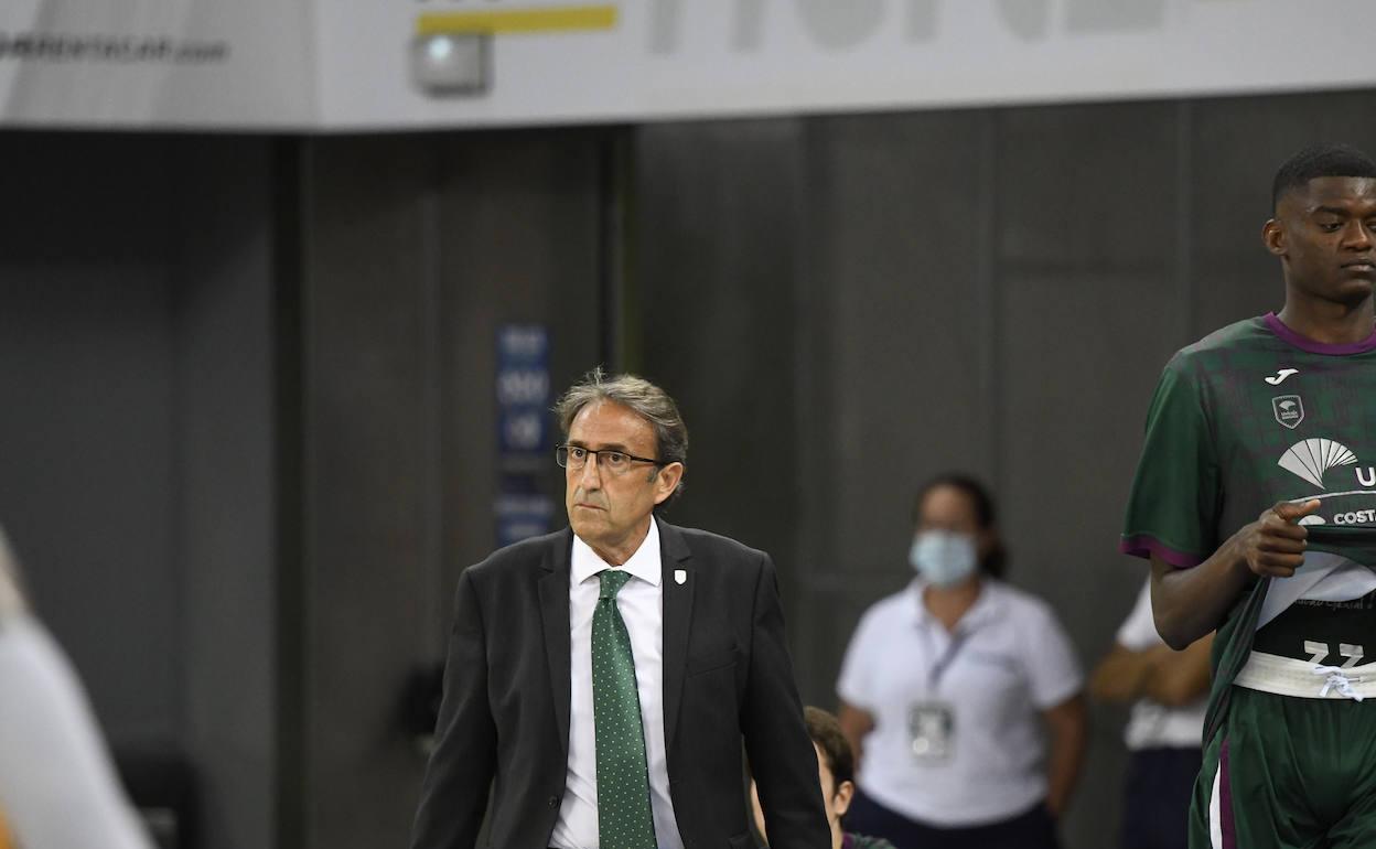 Luis Casimiro, satisfecho tras el triunfo del Unicaja. 
