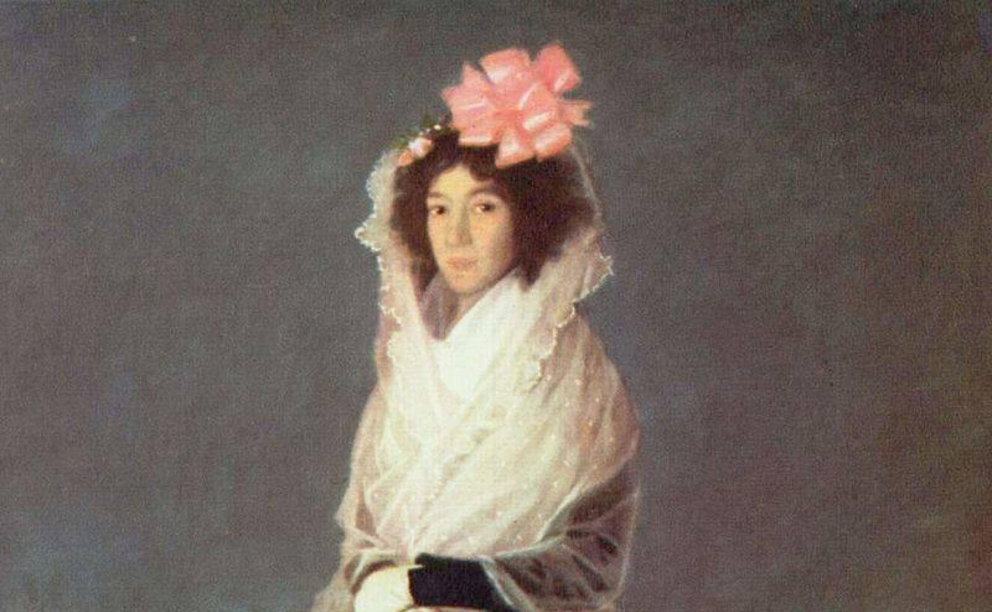 María Rita de Barrenechea, dramaturga y «dulce amiga» de la escritora malagueña María Rosa de Gálvez, en un cuadro de Goya.