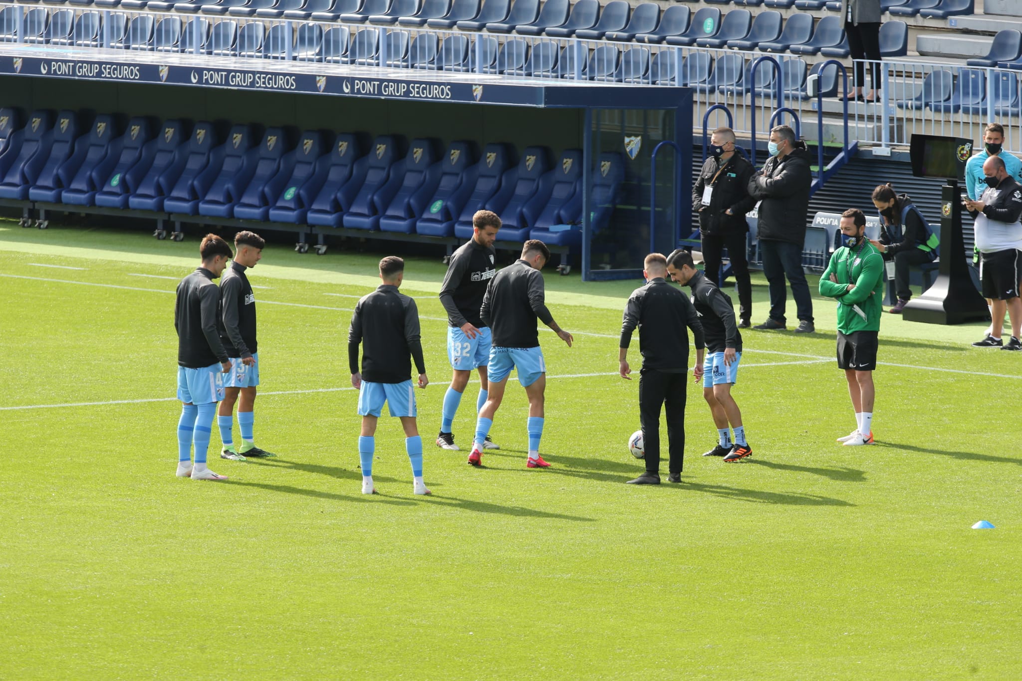 El partido disputado este sábado en La Rosaleda, en fotos.