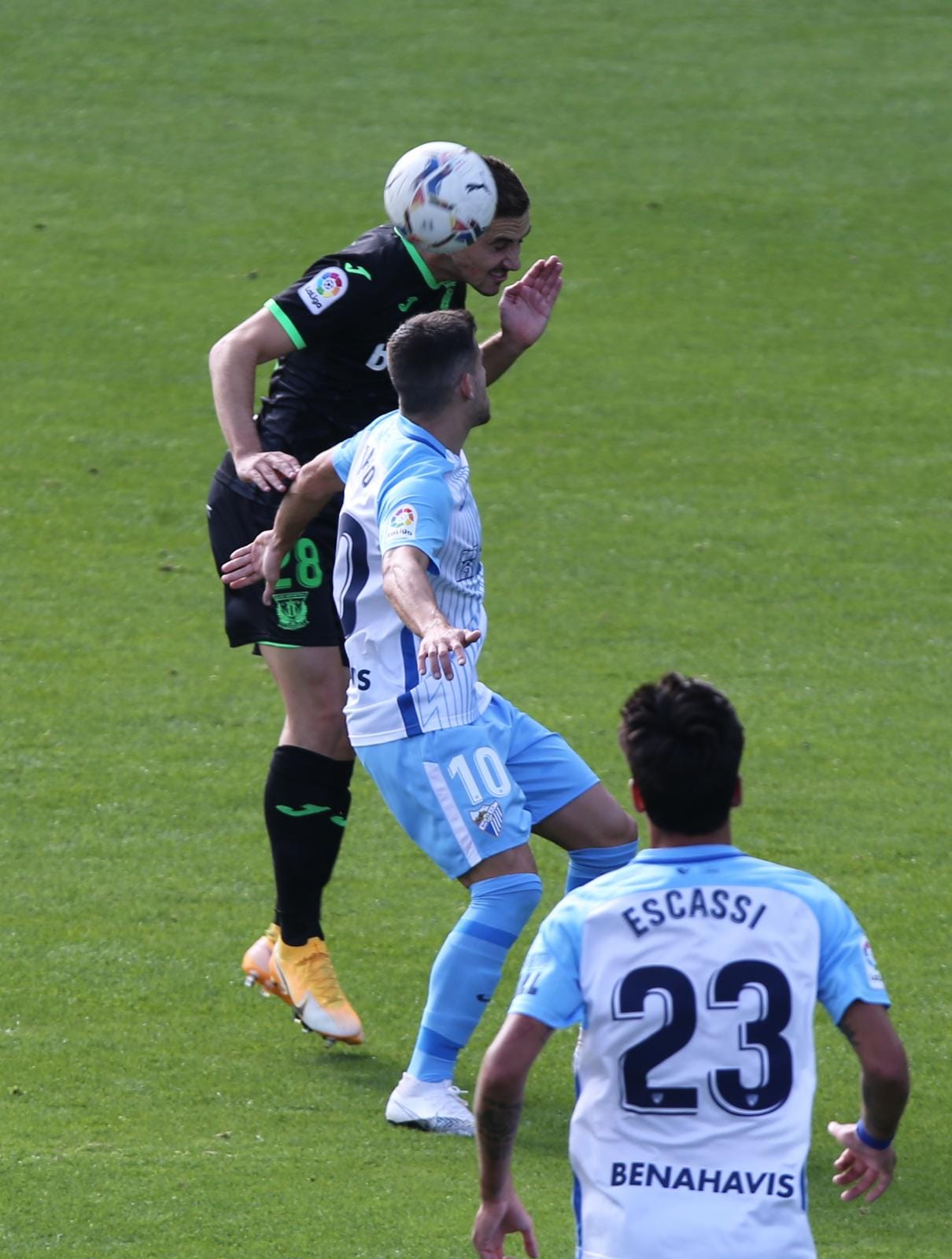 El partido disputado este sábado en La Rosaleda, en fotos.