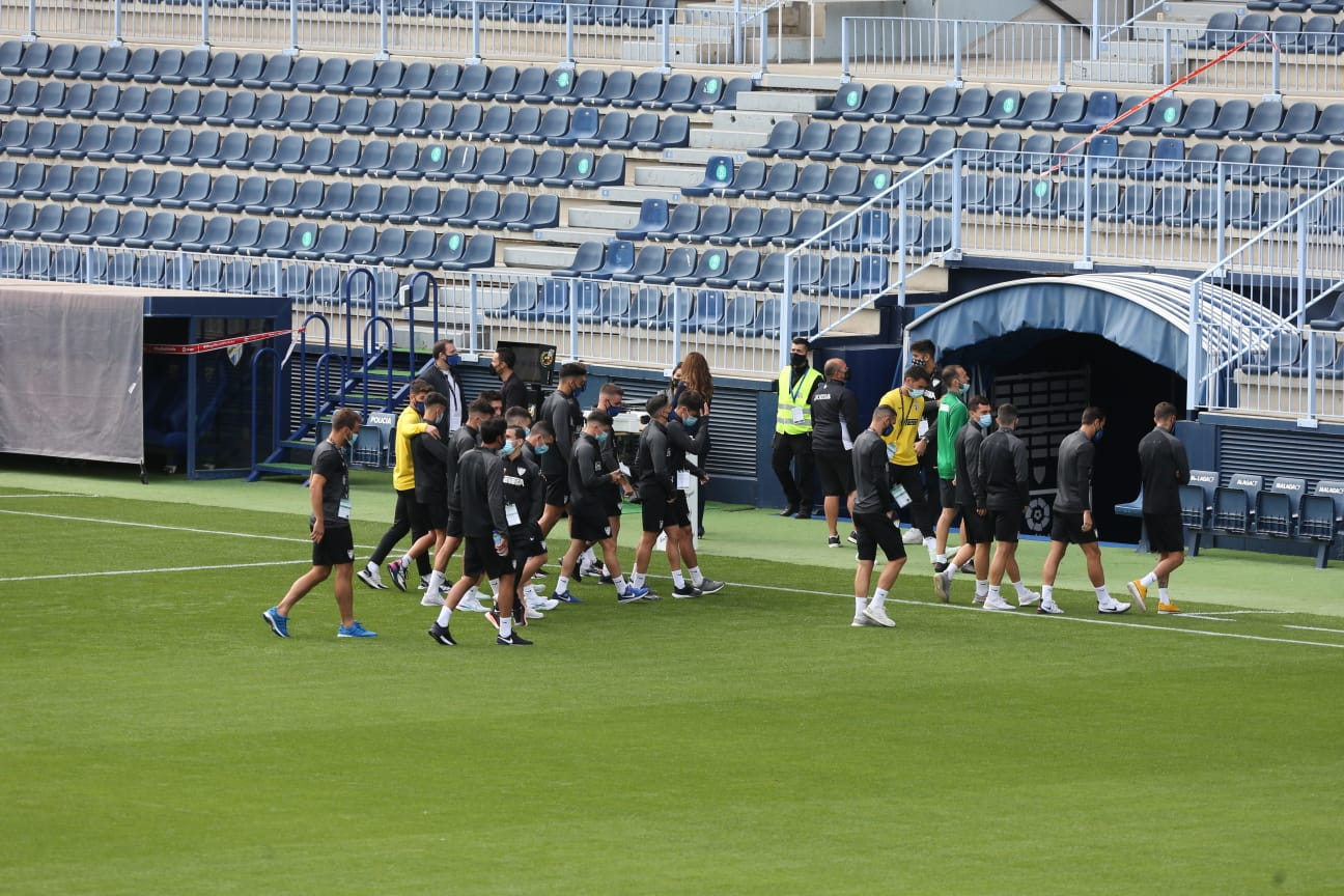 El partido disputado este sábado en La Rosaleda, en fotos.