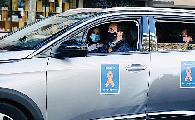 La concertada se manifiesta con vehículos contra la 'Ley Celaá' en más de 30 provincias españolas