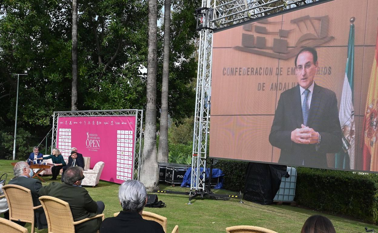 Javier González de Lara, en su intervención en la presentación del estudio