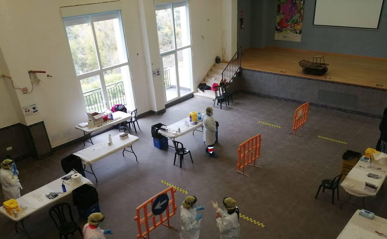 Cribado hecho en Cuevas del Becerro. 