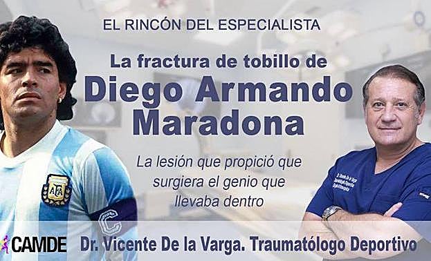 La fractura de tobillo de Maradona, la lesión que propició que surgiera el genio