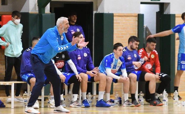 Quino Soler, en el partido ante el Ikasa Madrid. 