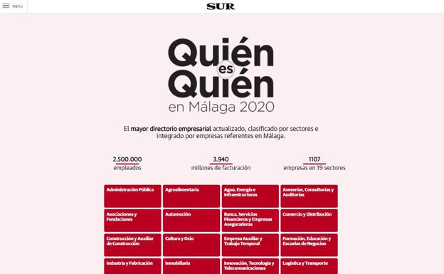 El tejido empresarial de Málaga se representa en una nueva edición digital de Quién es Quién en la Empresa