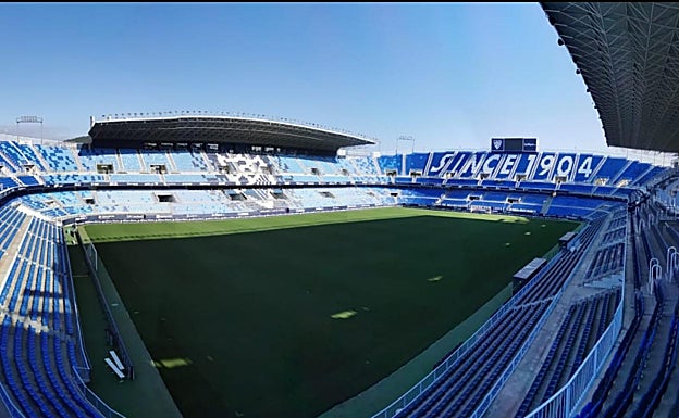 Imagen de La Rosaleda durante el pasado verano. 