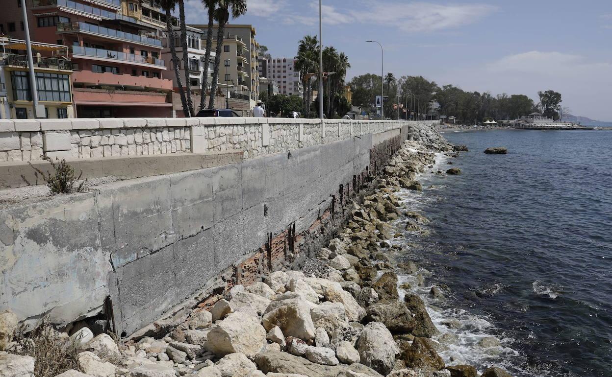 Zona entre el Morlaco y el balneario donde se proyecta ampliar la playa. 