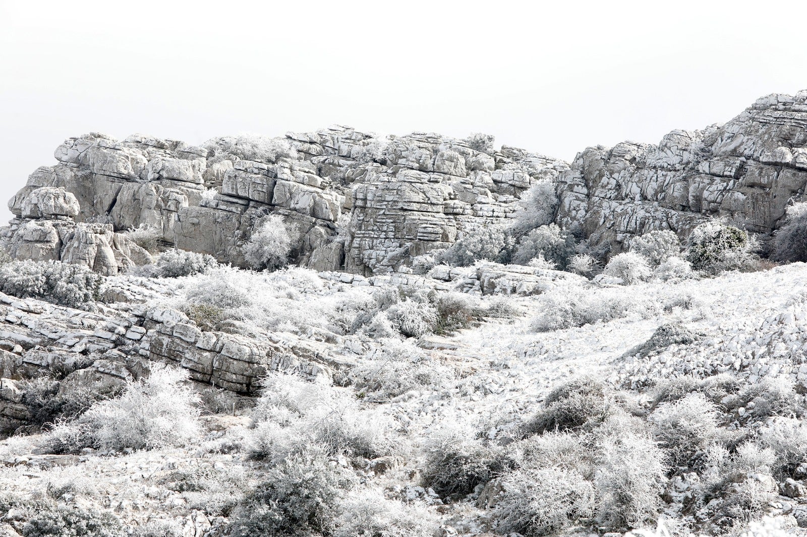Imagen de El Torcal de Antequera, este sábado. 