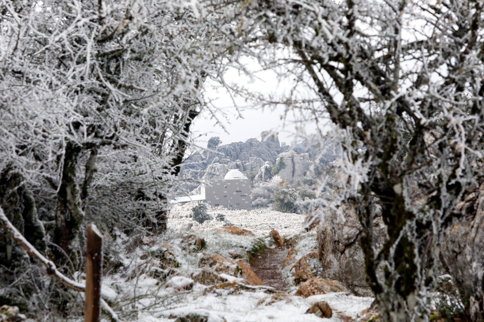 Imagen de El Torcal de Antequera, este sábado. 