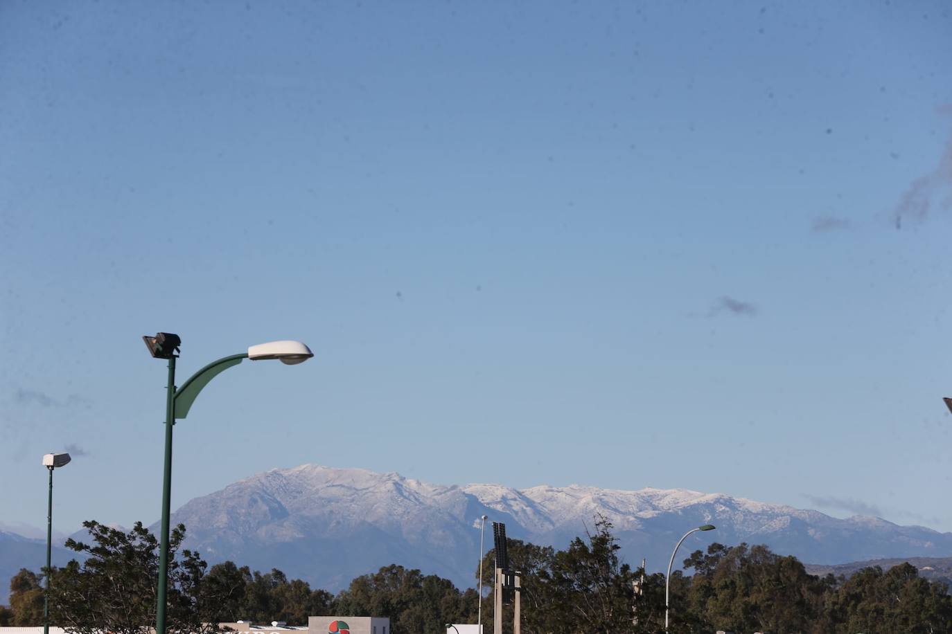 Imagen de la Sierra Tejeda, este sábado. 