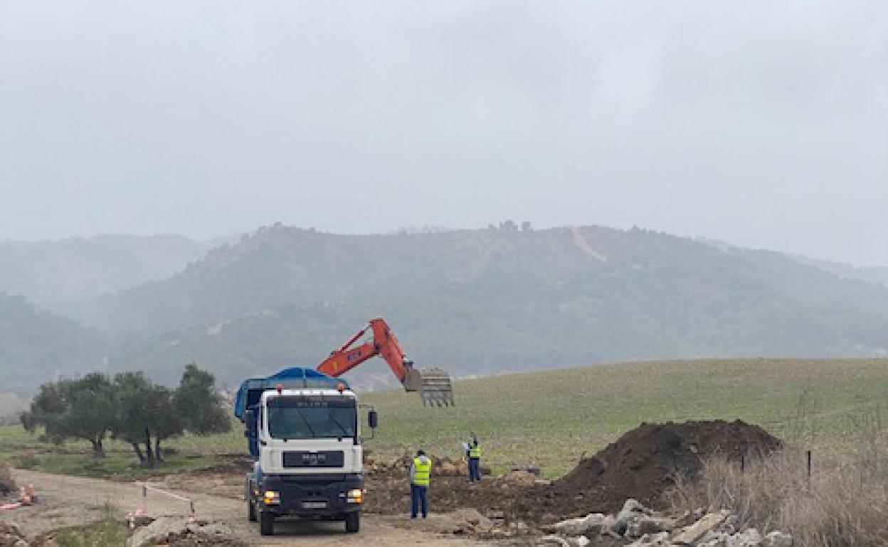 Arreglo de la carretera El Burgo-Casarabonela.