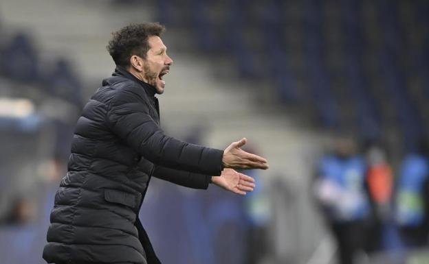 Diego Pablo Simeone, entrenador del Atlético. 