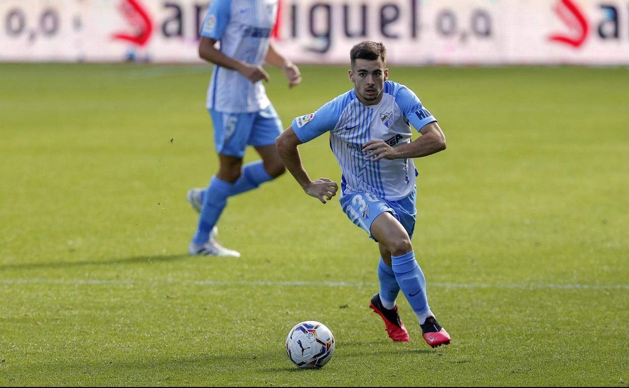 Ramón, durante un partido con el Málaga esta temporada.