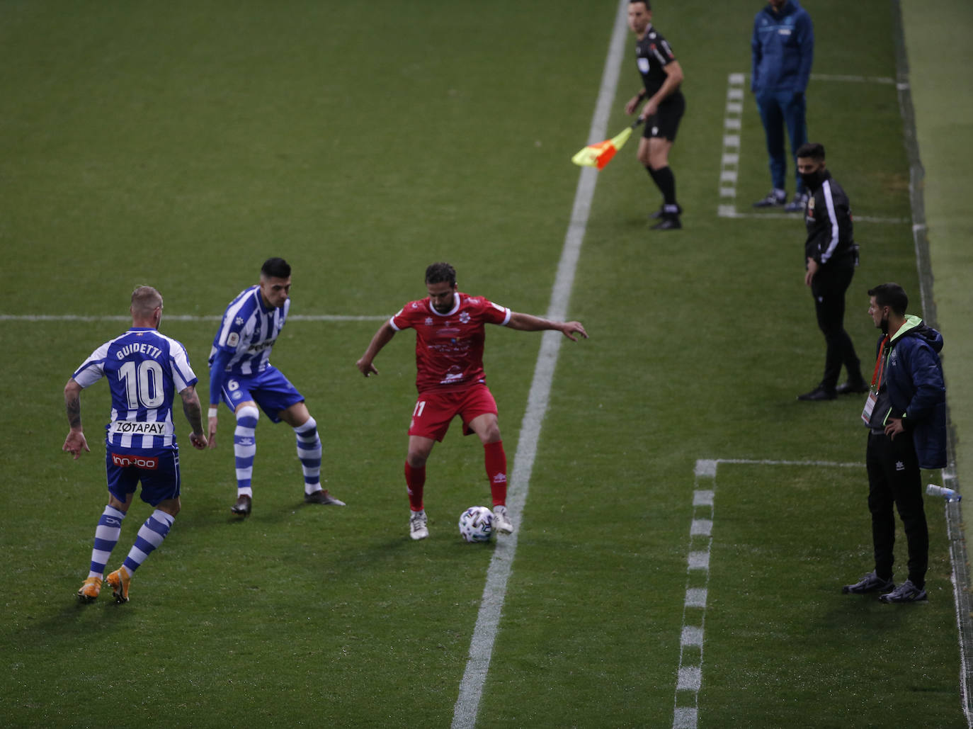 El partido se disputó en La Rosaleda 