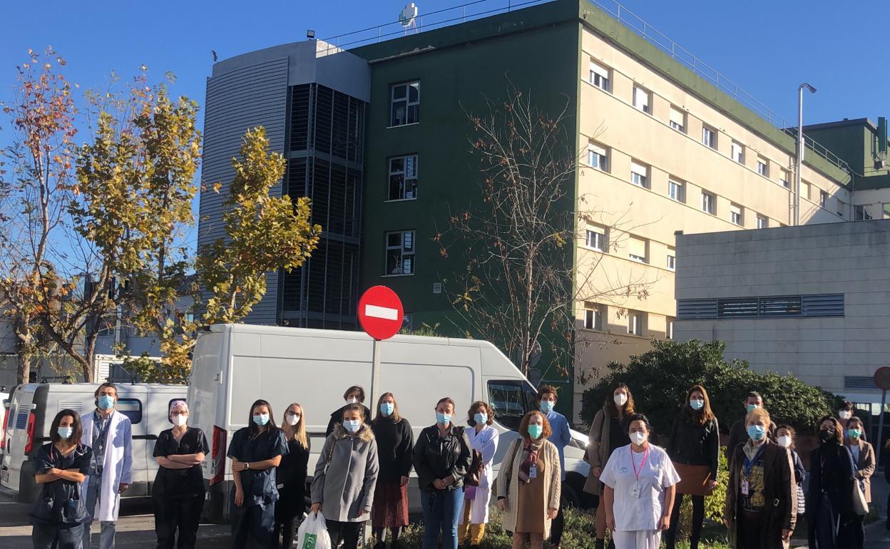 Profesionales del Hospital Comarcal de la Axarquía. 