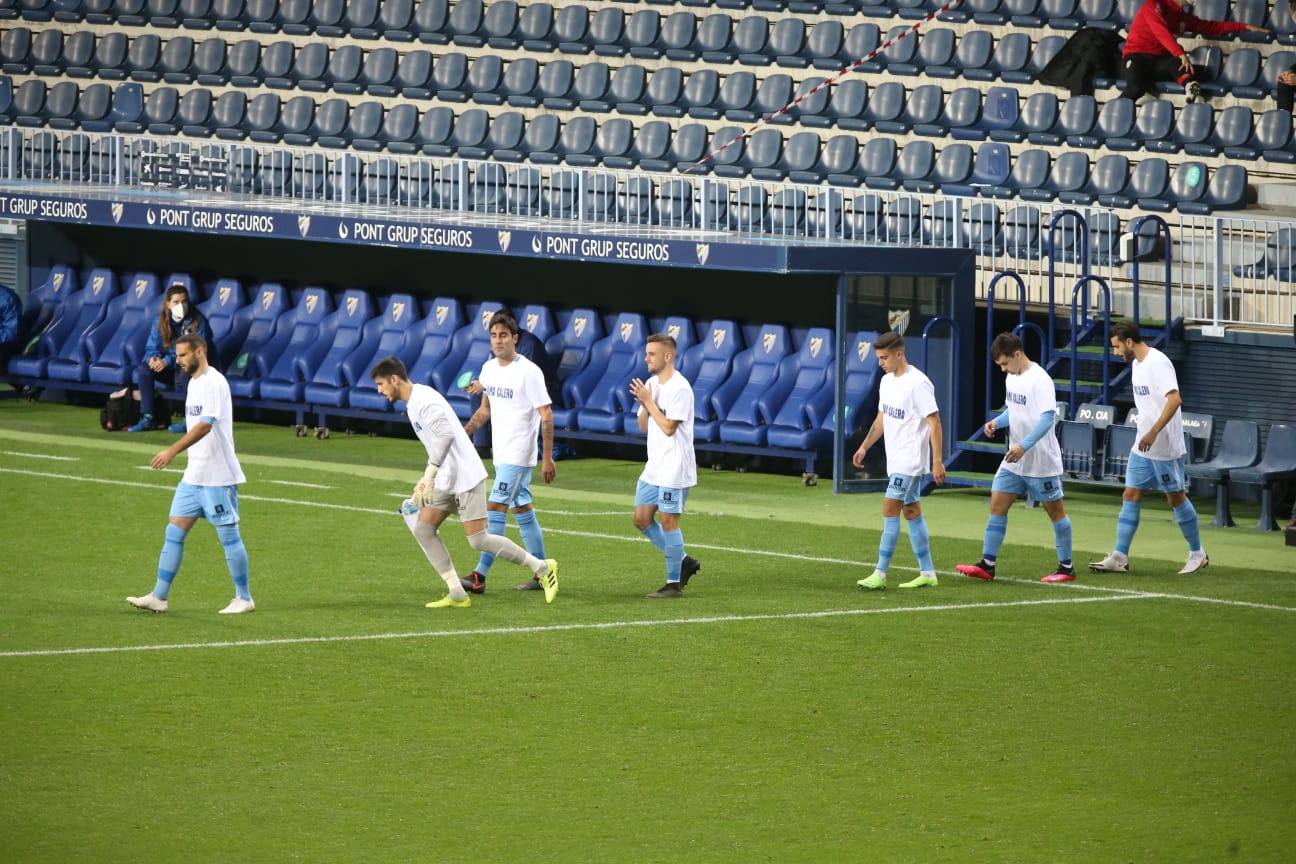 El partido se volvió a disputar en una Rosaleda sin público 