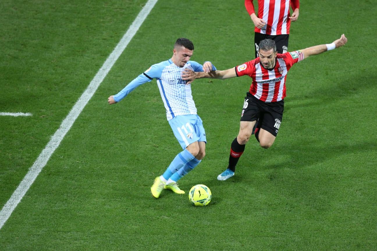 El partido se volvió a disputar en una Rosaleda sin público 