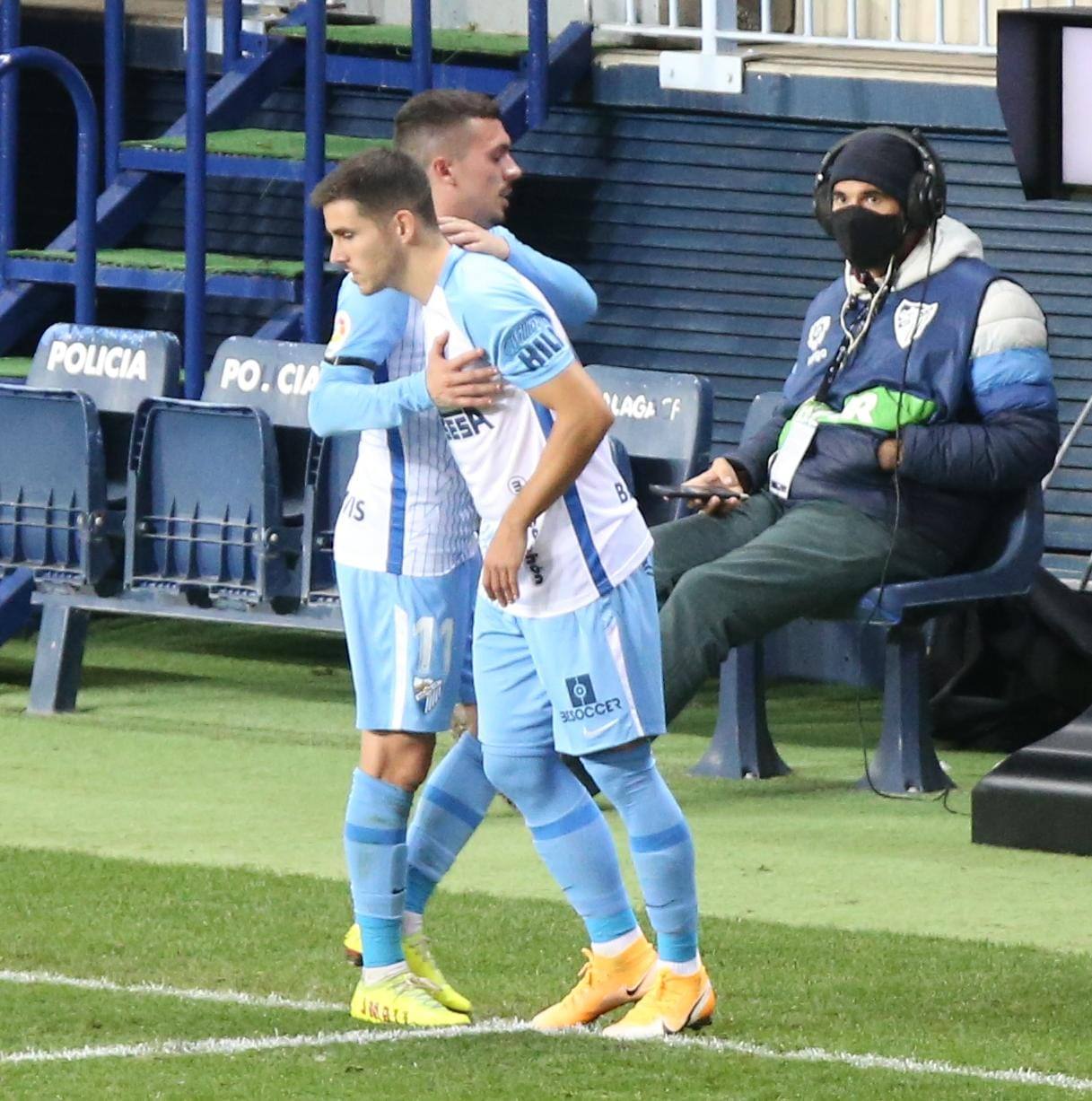 El partido se volvió a disputar en una Rosaleda sin público 