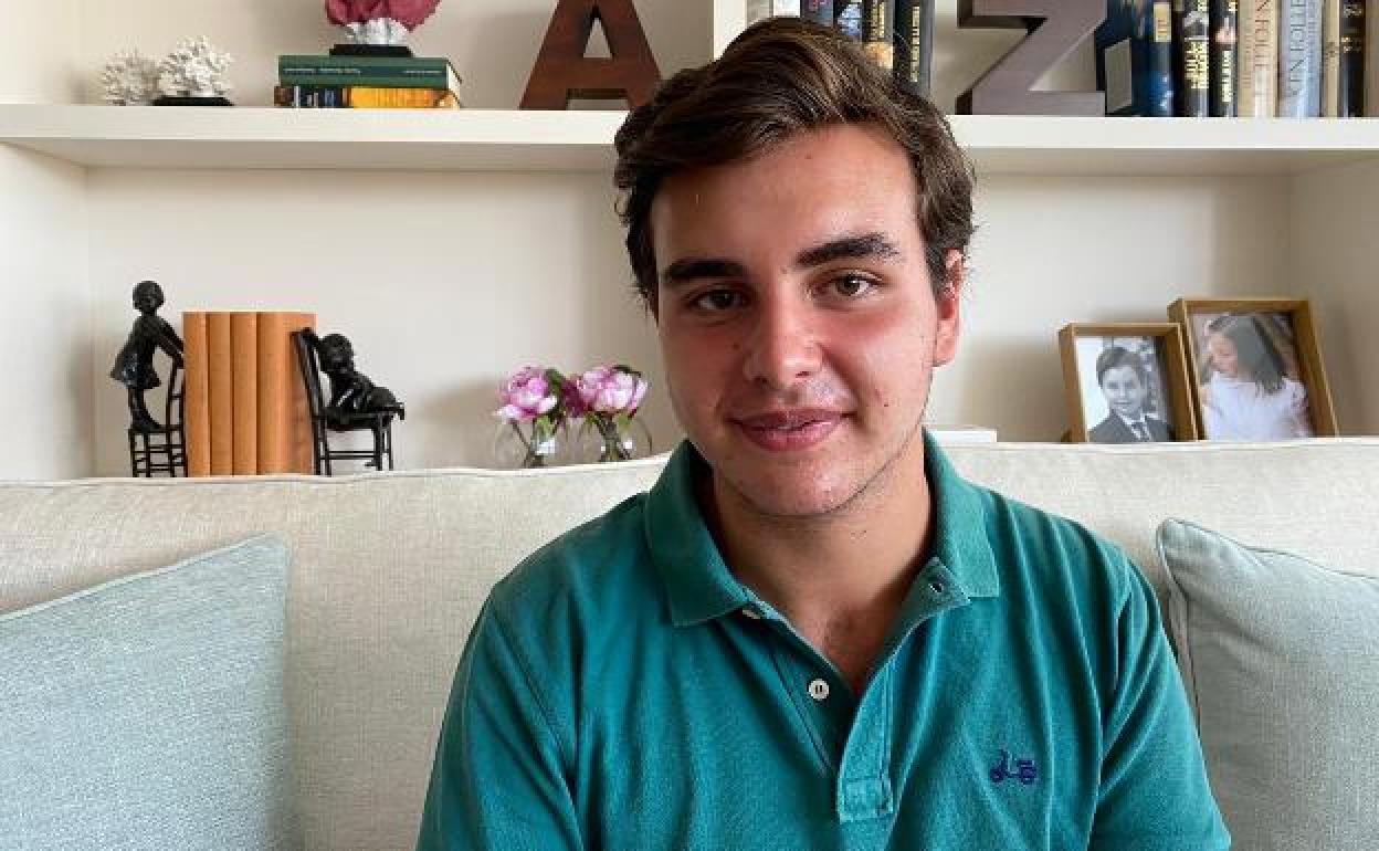 Alejandro Salvador, mejor nota de la Selectividad en el año de la pandemia en Málaga. 