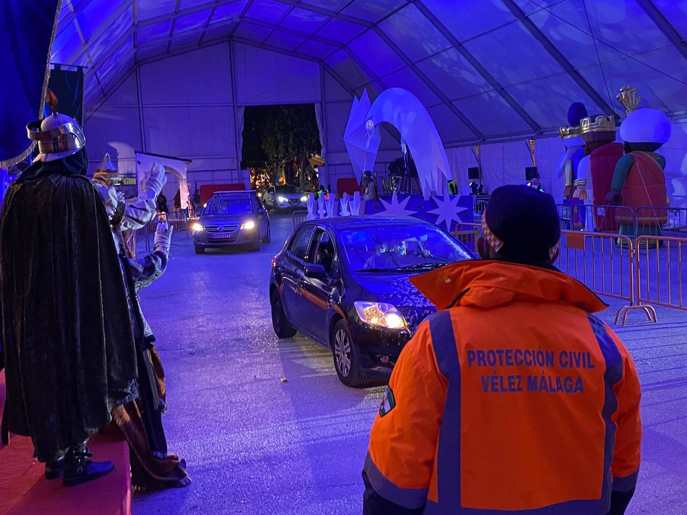 Cabalgata estática de los Reyes Magos en Vélez-Málaga