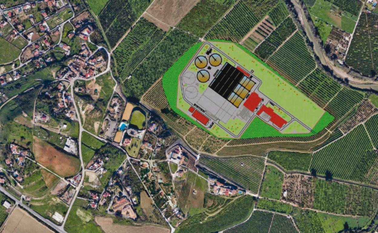 El tendido eléctrico ralentiza los trámites de la depuradora metropolitana de Málaga