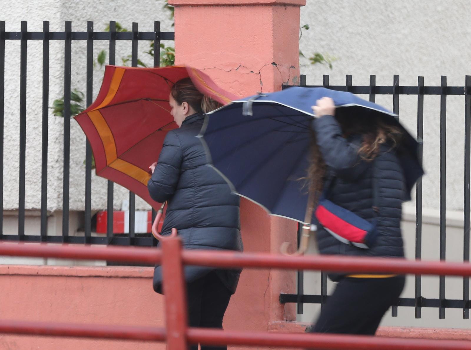 La borrasca Filomena, a su paso por la capital malagueña, este viernes 8 de enero