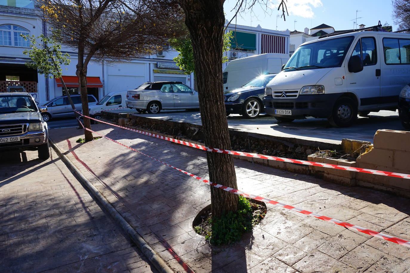 Así ha amanecido Alhaurín de la Torre, uno de los municipios más afectados por la borrasca.