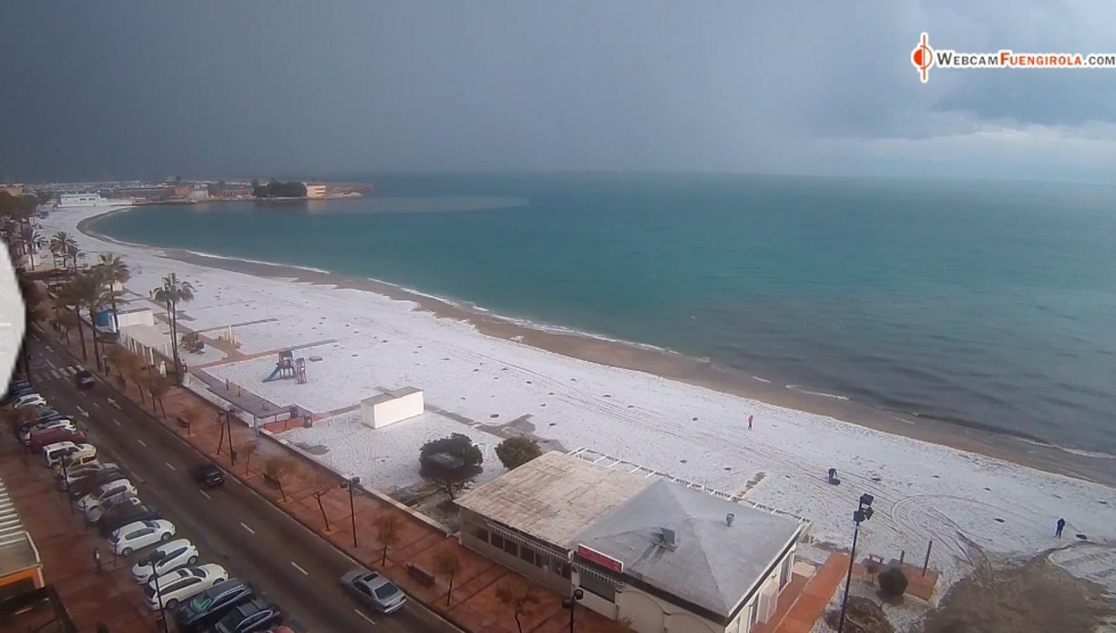 Granizo en Fuengirola.